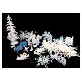 Christmas Decor,Ice Scikle Garland,Manger Pieces