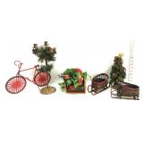 Holiday Decor,Candle Holder,Wicker Sleighs