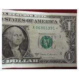 $1 2017A Star Note Ser# A06901991*