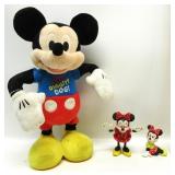 Mickey Mouse Untested W/Minnie Mouse Figures