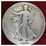 1929S Walking Liberty Half