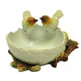 Italian Ceramic Bird Dish 8"T