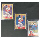 (3) Pete Rose Topps Baseball Cards 1983-1987