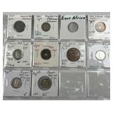 East Africa, Domin. Rep., Egypt Coins w/ Silver