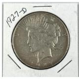 1927-D Peace Silver Dollar, US $1 Coin