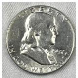 1957 Franklin Silver Half Dollar, Quality