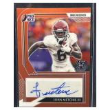 2022 Leaf John Metchie III RC Autograph #/10