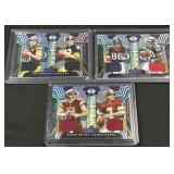 (3) 2022 Deja Vu NFL Dual Relics w/ Texans Etc