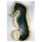 Hand Crafted Enameled Seahorse Tray