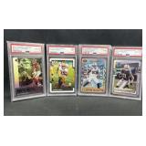 (4) Graded NFL Cards Including Rookies & 10s