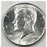 1964 JFK 90% Silver Half Dollar