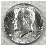 1964 JFK 90% Silver Half Dollar