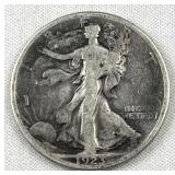 1923-S Walking Liberty Silver Half Dollar 90%