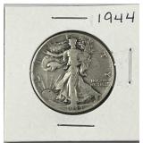 1944 Walking Liberty Silver Half Dollar, US 50c