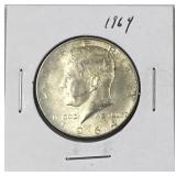 1964 JFK 90% Silver Half Dollar, US 50c Coin