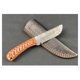 Damascus Steel Fixed Blade Knife