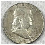 1962 Franklin Silver Half Dollar, US 90% Coin