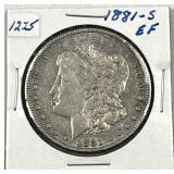 1881-S Morgan Silver Dollar, US $1 Coin