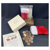 (2) American Coin Christmas Stocking Sets in Box