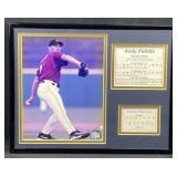 Astros Andy Pettitte Framed Pitcher Photo w/ Stats