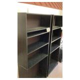 Black, five shelf bookshelf, 29 1/2 x 12 x 72ï¿½