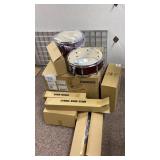 TAMA, eight piece drum set, including foot stands