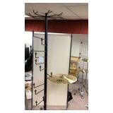 82 inches tall , 14 drum Cymbal display, or