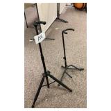 Two guitar stands