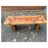 Custom Built Cedar Bench