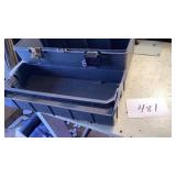 Sports field toolbox with top tray