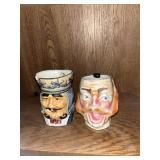 Antique collectibles King head ceramic coffee mug