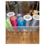 Lot of high quality spools of tulle. Each spool