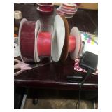 Spools of ribbon