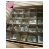 Glass candle holder 25 in box