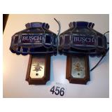 2 Vintage Busch Beer Lights