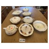 Vintage Covered Serving Bowls