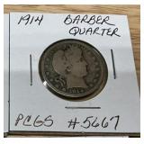 1914 Barber Quarter