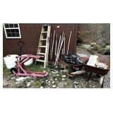 Long Handle Tools, Wheelbarrows, Ladder, More