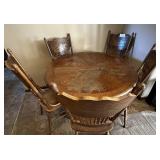 Oak Table With 5 Chairs