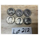 6- 1776 1976 Quarters