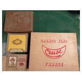 Vintage Wooden Cigar Boxes