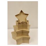 3pc Stacking Stars Gift Boxes