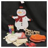 Assorted Holiday Crafts Lot