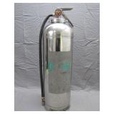 Vintage Silver Fire Extinguisher