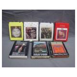 7 Vintage Assorted 8-Track Stereo Records