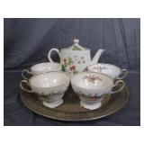 Vintage Silverie Fine China Tea Set