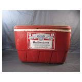 Vintage Red Igloo/Budweiser Cooler