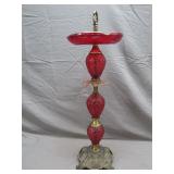 Red Glass - Gold Painted Tall Collector