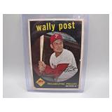 1950s Wally Post Philly Baseball Trading Card