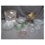 Large Lot of Glassware and Fruit Decor